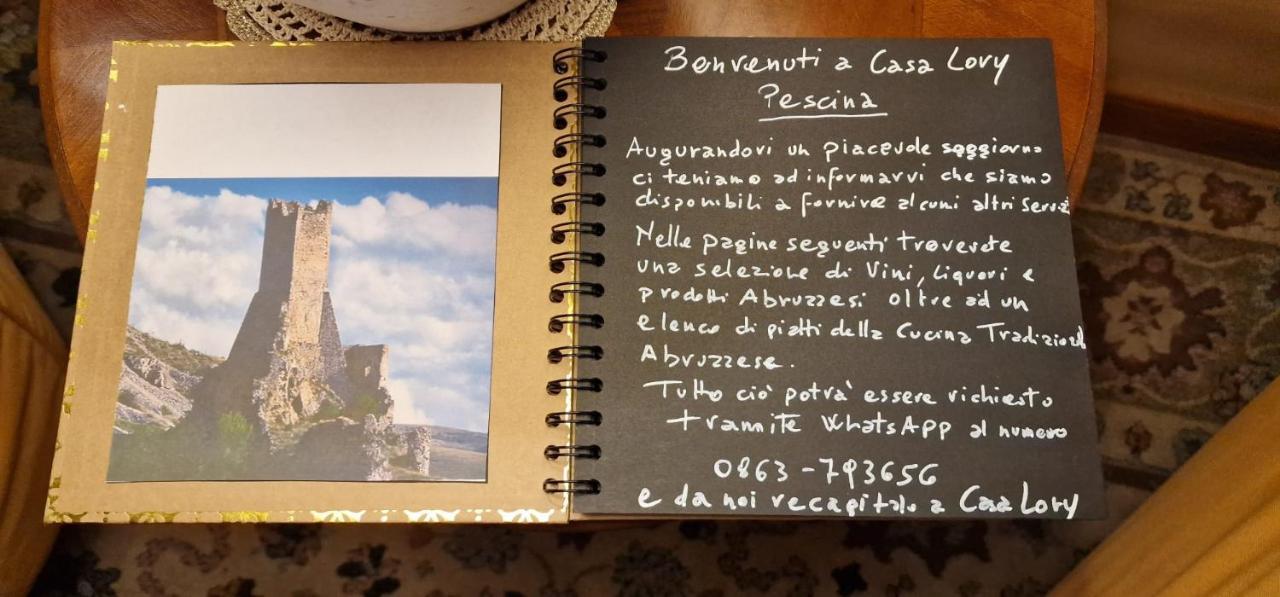 Casa Lory Leilighet Pescina Eksteriør bilde